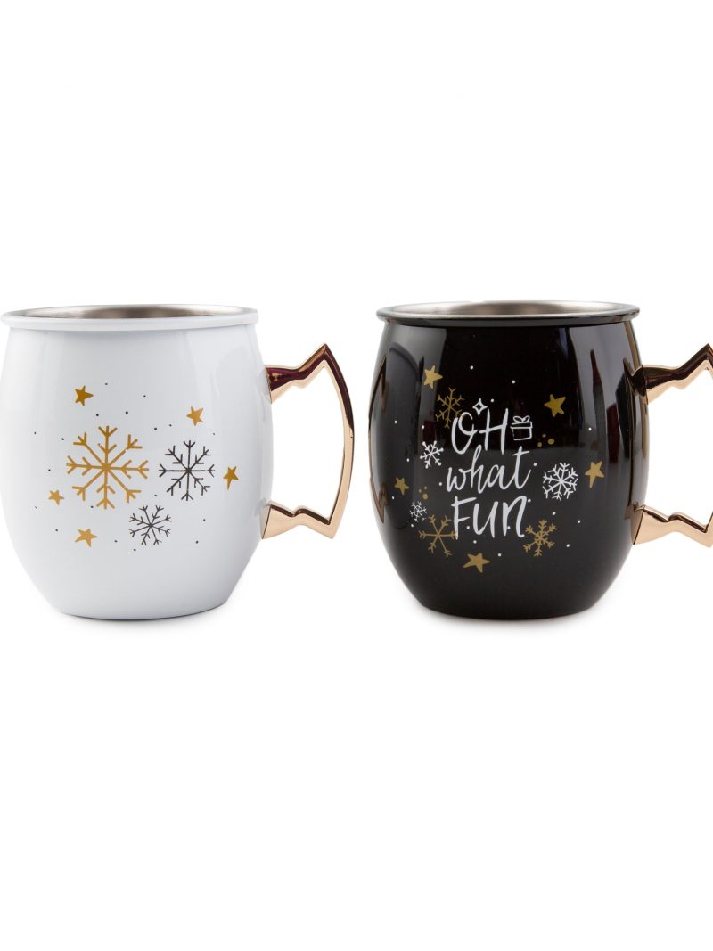 Oh What Fun Moscow Mule Mugs - Set Of 2